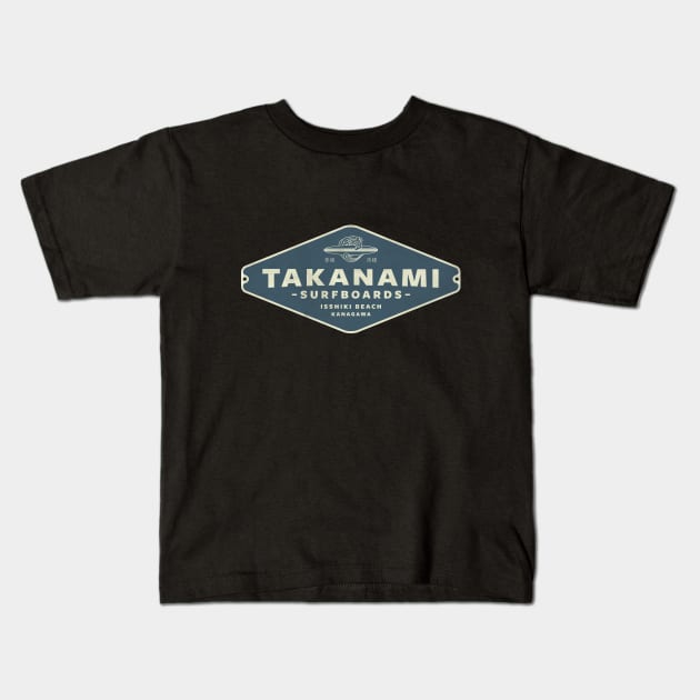 Takanami Surfboards by © Buck Tee Originals Kids T-Shirt by Buck Tee